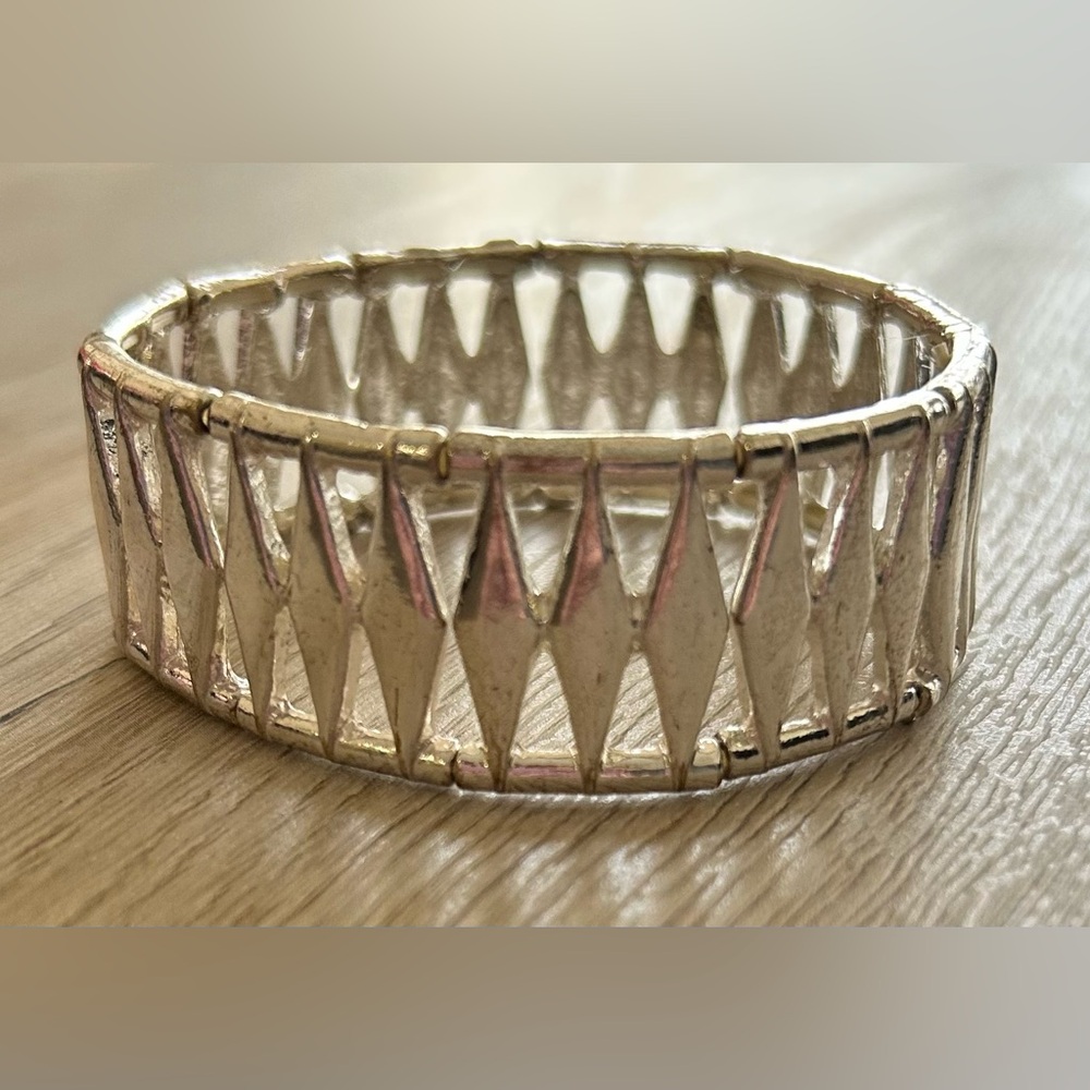 Fun Silver Stretchy Bracelet